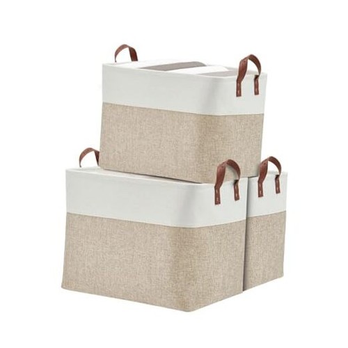 Fabric Storage Basket Large Closet Storage Bins for Toys Nursery & Laundry