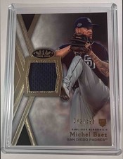 2020 Topps Tier One Michel Baez Relics /395 #T1R-MBA MEM RC Padres