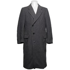 Mantel, Herren, Größe: 52, Grau, Kaschmir/Polyamid/Seide/Viskose/Wolle #EQw