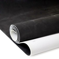 Suede Auto Headliner Fabric 96" L  60" W with Foam Backing - Black Interior ...