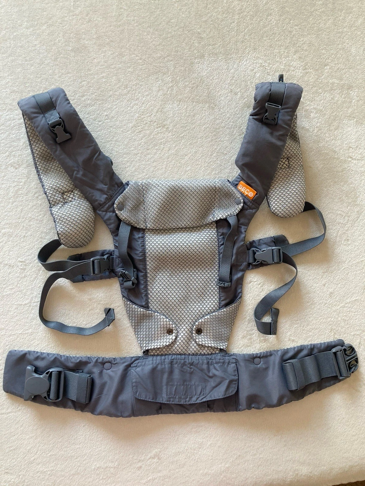 Beco Gemini Baby Carrier 4-Way Cool Mesh Grey 3-16kg/ 7-3bs