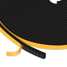 Strong Adhesive Weather Stripping Foam Tape 6mm(W) x 3mm(T) Insulation