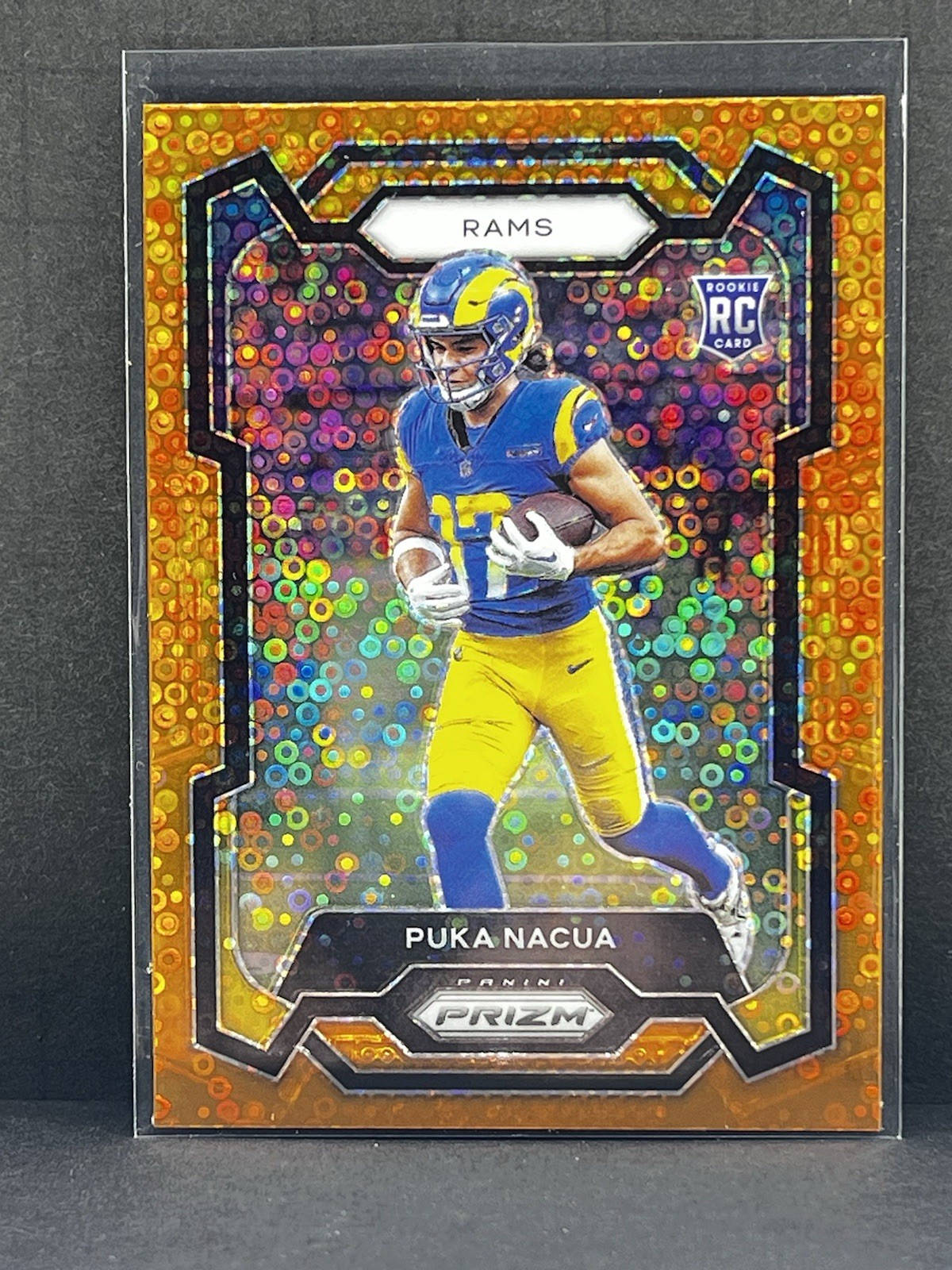 2023 Panini Prizm Puka Nacua Orange Disco RC SP #357 Rams