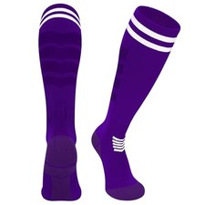 Kids Soccer Socks Youth Baseball Socks Men Women Softball Medium Purple/White