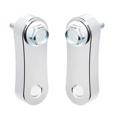 1Pair Chrome Passenger Foot Peg Riser Relocation Kit For Harley 00-17 Softail