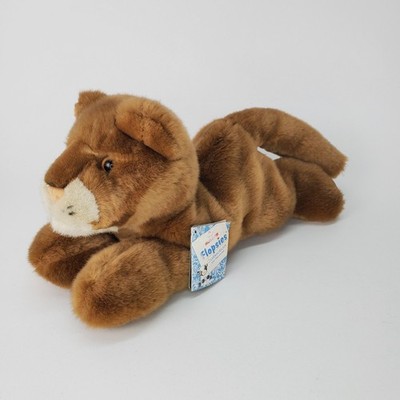 Aurora Flopsies Lioness Plush Stuffed Animal Brown Big Cat 11 Inch 03133