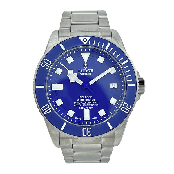 Tudor Pelagos Date Blue Dial Titanium Automatic Men's Watch 25600TB - Watch Only