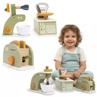 Mamabrum SpielküChengeräTe-Set Aus Holz Mit Mixer Waage Toaster Ab 3 Jahren