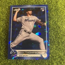 2022 Topps Chrome Sapphire Edition - Zach Thompson #227 (RC) Miami Marlins A90