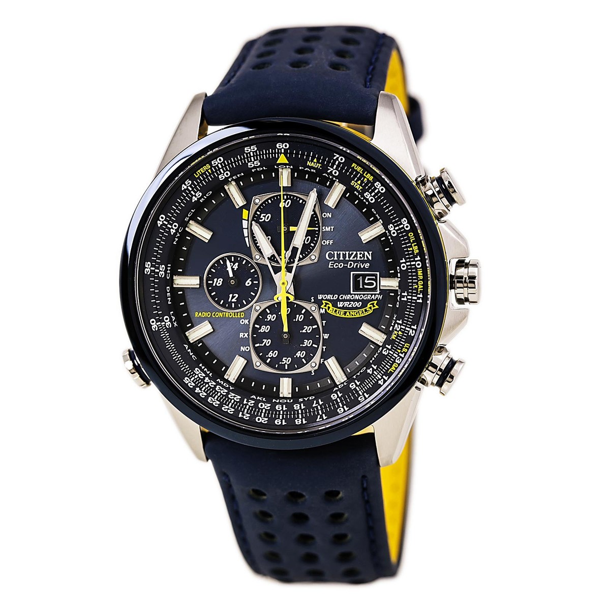 Citizen Eco-Drive Blue Angels World Chrono Men's Wristwatch for