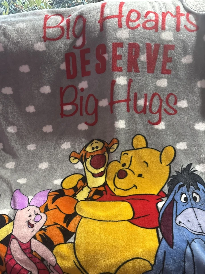 Manta Winnie The Pooh Tigger Big Hearts Merece Big Hugs 50x60 Foto 2 de 4