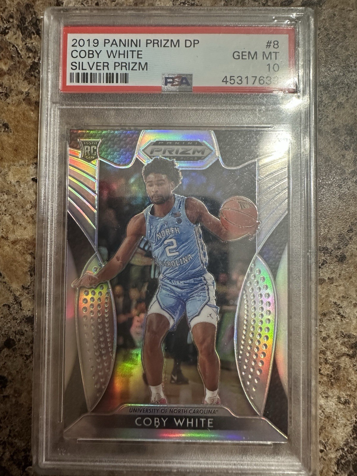 2019 Coby white PSA 10 Silver Prizm
