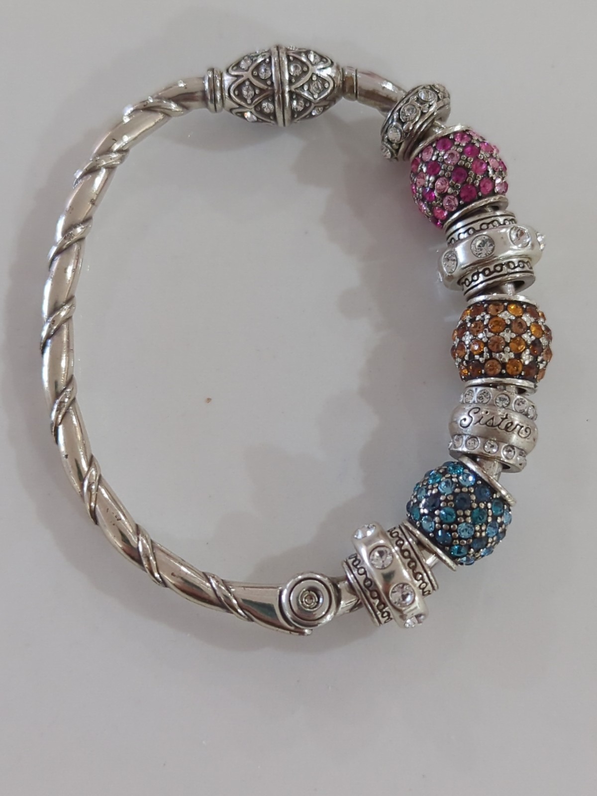 Exquisite Interchangeable Charm Cuff Bracelet - image 4