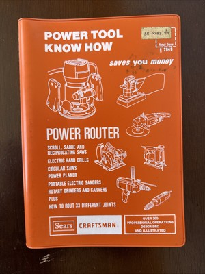 #ad #ad Vintage 1977 Sears Craftsman Power Tool Manual Know How Power Router $19.20