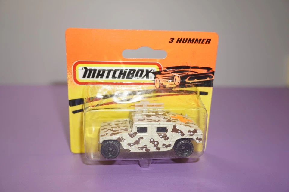 Matchbox #3 Hummer Camo Military Version - sealed on short card - 1990s - Image 2 of 4
