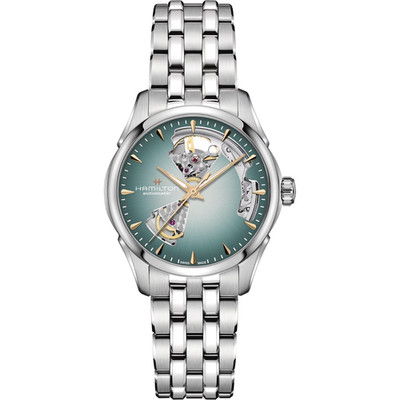*BRAND NEW* Hamilton Jazzmaster Open Heart Blue Dial Women's Watch H32215143