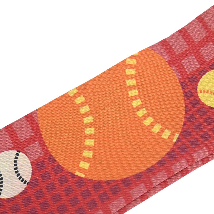 HERMES Twilly Baseball Pattern Multicolor 100 Sil… - image 8