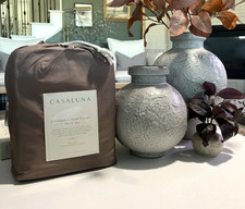 Queen 400 Thread Count Percale Sheet Set Fig Brown - Casaluna NEW