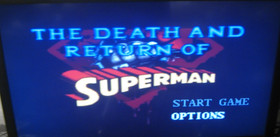 Captain America & Death of Superman for SNES .Authentic. Clean/Tested Nintendo.