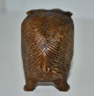 Vintage Detailed Hand Carved Brown Wooden Wild Bore Pig Collectable Figurine — photo 4