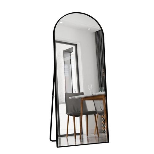 Ganzkörperspiegel 180×80 Wand Standspiegel Wandspiegel Ganzkörper Schwarz,Großer - Bild 7 von 12