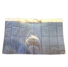 NEW JAWS MOVIE BACKDROP WALL FLAG Size 3x5 ft Shark Banner DORM HOME THEATER