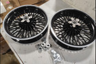 16x3.5 Front Rear Fat Spoke Wheels Rims for Harley Softail Fatboy Heritage FLSTF