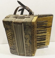 Old Antique Marma Accordion With Straps - Collector Restoration Object
