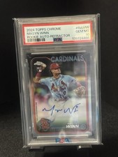 2024 Topps Chrome - Rookie Autographs Masyn Winn #RA-MW Refractor /499 PSA 10