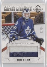 2012-13 Panini Limited Crease Cleaners Materials Prime 22/25 Felix Potvin g6s