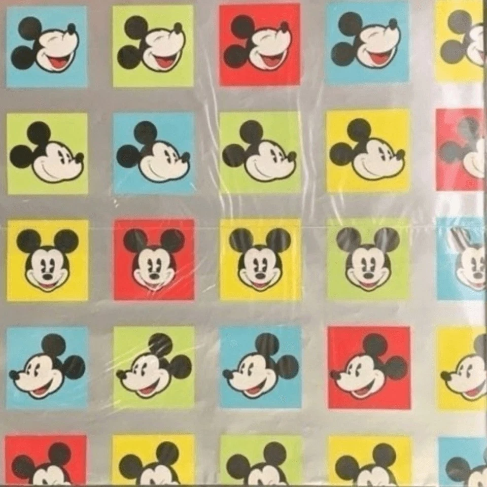 Подарочная упаковка Hallmark 8,3 кв. фута Disney Mickey Mouse цветной принт 2 листа США развлечение - Изображение 3 из 3