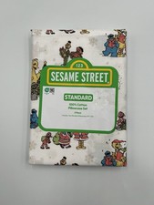 Sesame Street Christmas Holiday 100 Cotton Standard Pillowcases Set New