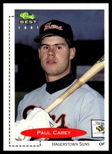 1991 Classic Best Paul Carey Hagerstown Suns #190