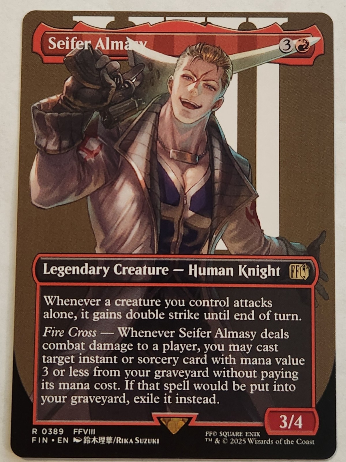 Seifer Almasy FIN #389 Borderless Rare Regular NM+