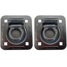2x Recessed Tie Down D Rings Cargo For Trailers Flatbeds Trucks Cargo