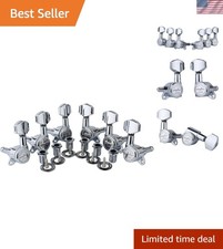 Professional Chrome Guitar Locking Tuners 3L 3R - Precision 1:18 Gear Ratio