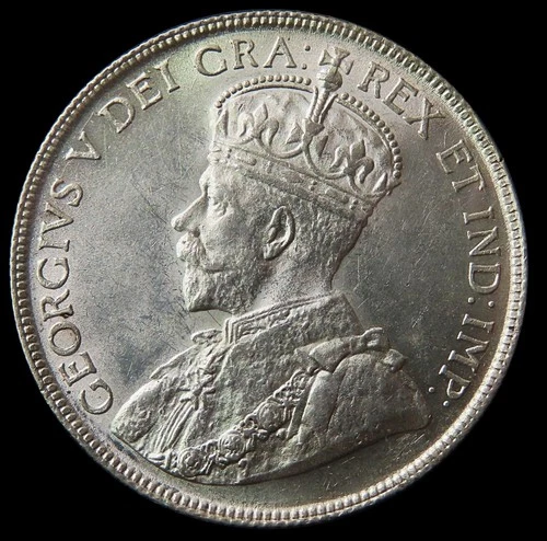 1918 Canada 50 Cents — photo from the most recent tracked eBay sale