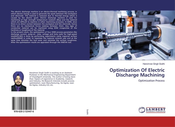 Harsimran Singh Sodhi | Optimization Of Electric Discharge Machining | Buch-image