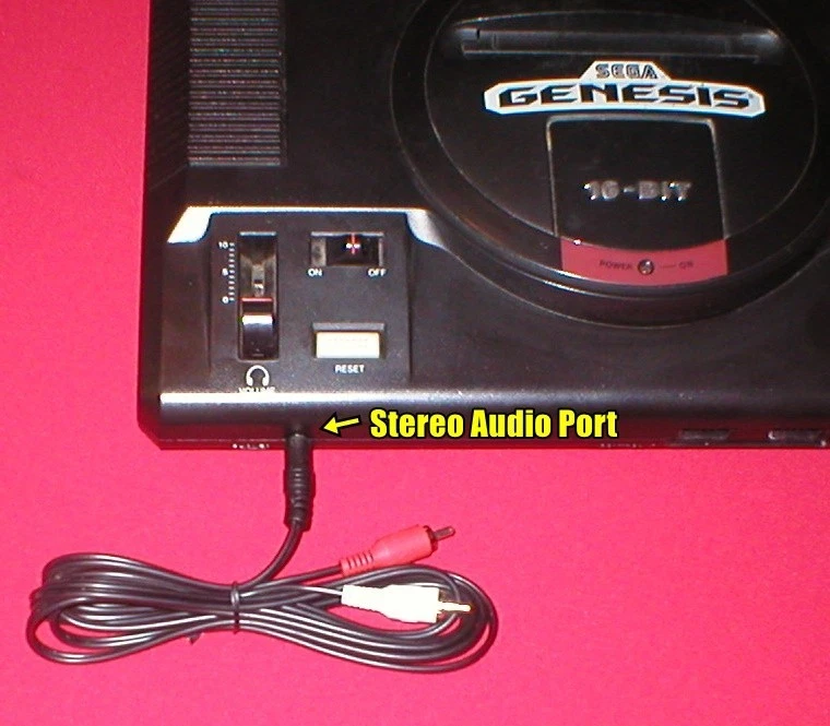Sega 32X AC Adapter W/LED & FULL STEREO Set & Link Cable for Sega Genesis 1 NEW - Image 4 of 4