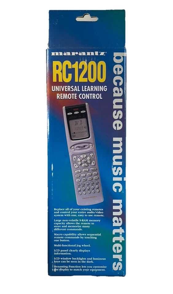 Marantz RC 1200 Universal Learning Remote Control & New! - Image 2 of 3
