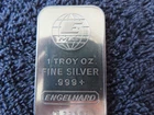 Vintage Engelhard 1 oz. 999 Silver Bar with  Serial #’s