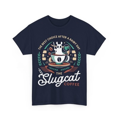 Slugcat Coffee Emblem Unisex T-Shirt. Rain World Video Game.  Rainworld. Lizard.