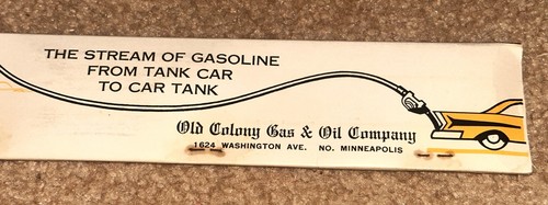 16" LONG ETHYL OLD COLONY GAS MATCHBOOK FULL MINNEAPOLIS MINNESOTA - Picture 4 of 6