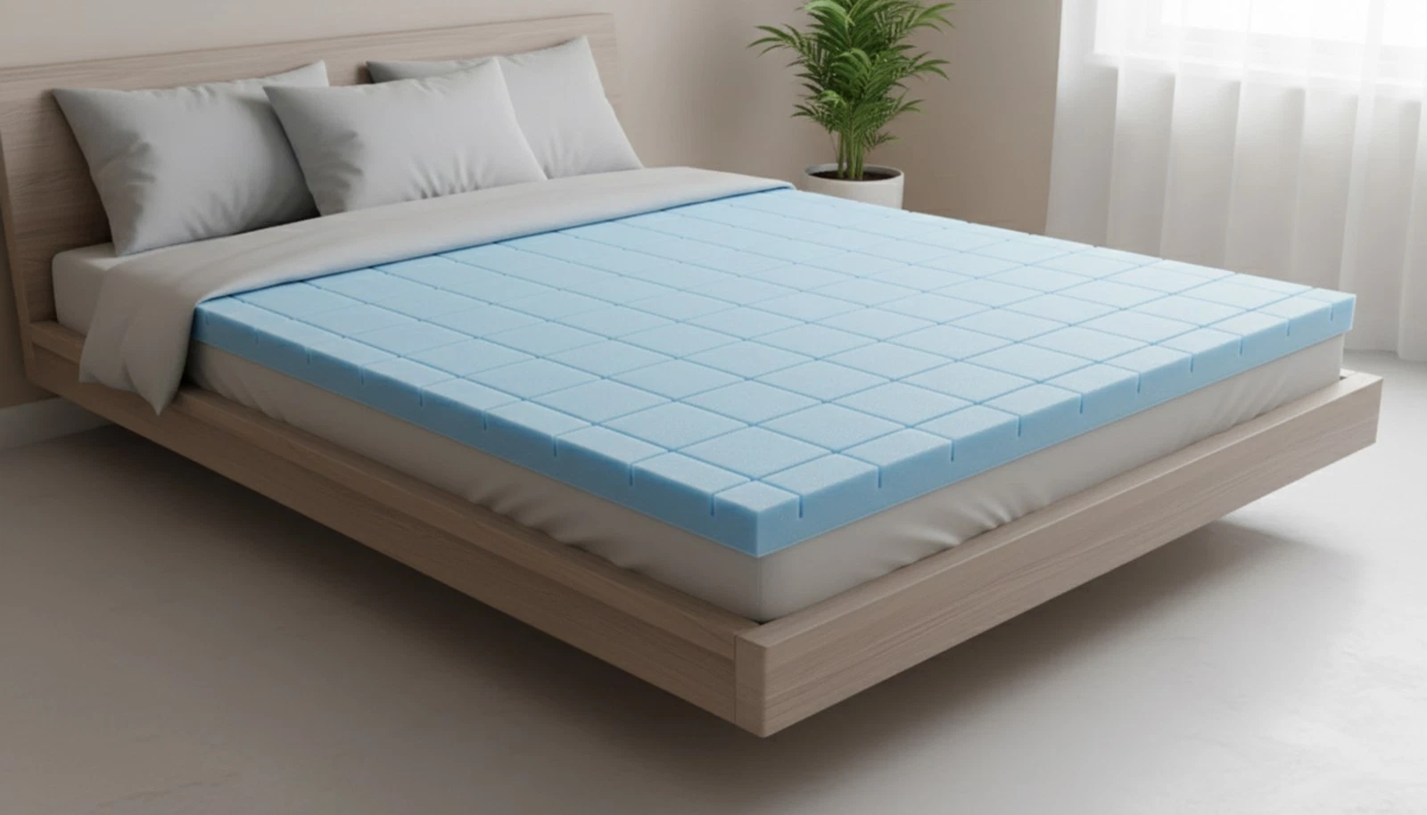 DURAFOAM Pressure Relief Mattress Topper 2" Blue Foam – High Density Orthopaedic