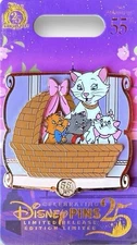 2025 Disney Parks Aristocats 55th Anniversary Duchess & Kittens Pin LR
