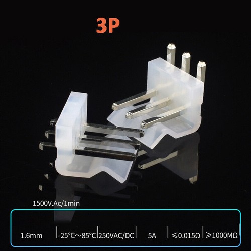 CH 3.96mm Plug Socket CrimpsConnector Straight/Curvd 2P 3P 4P 5P 6P 7P 8P 10P - Picture 11 of 32