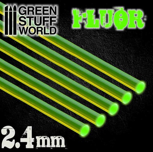 Acrylstäbe rund 2,4 mm FLUOR GREEN - Wargames Miniaturspiel Necronic Ruten - Bild 3 von 3