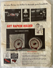Vintage MID CENTURY F. W. WOOLWORTH Plastic Doilies Doll Craft Project Phamplet