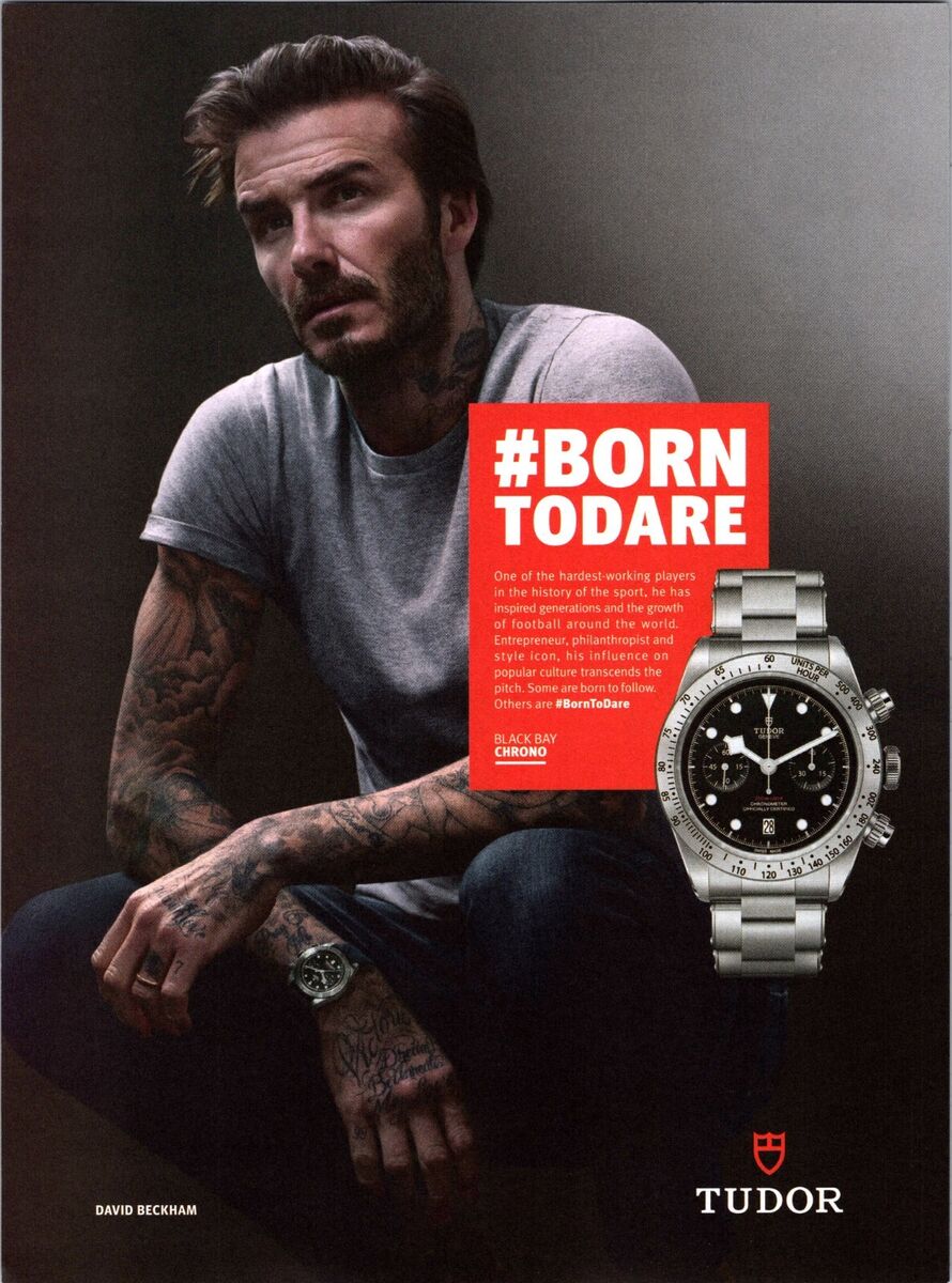 David Beckham Tudor Black Bay David Beckham Black Bay Po1 Tudor