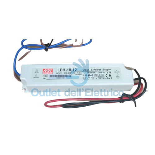 Alimentation LED 12V 18W Avec Interrupteur Au Pied - Distributeur 6 Sorties, Câbles 200/150 Cm - Pour éclairage Intérieur